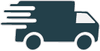 Icon of a delivery truck on a white background